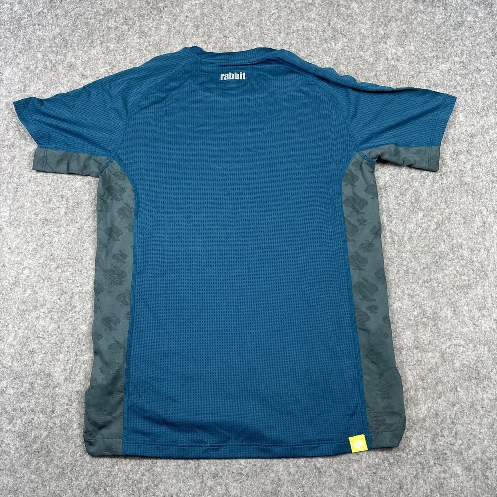 Rabbit‎ Running Men's Strong Running Tee Blue Small Training Sports Trail Large
